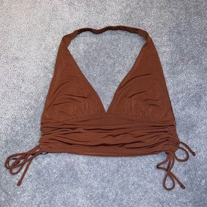 Halter cropped tank top G brand